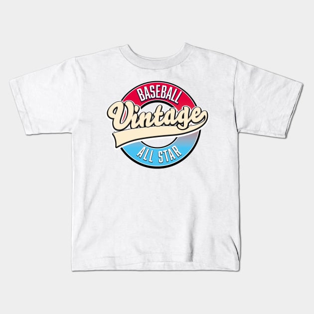 All Star Baseball logo All Star Baseball Kids T Shirt TeePublic